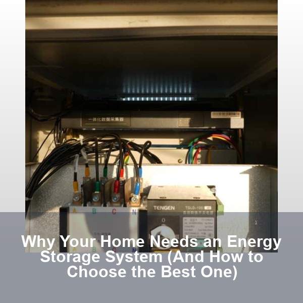 Why Your Home Needs an Energy Storage System (And How to Choose the Best One)